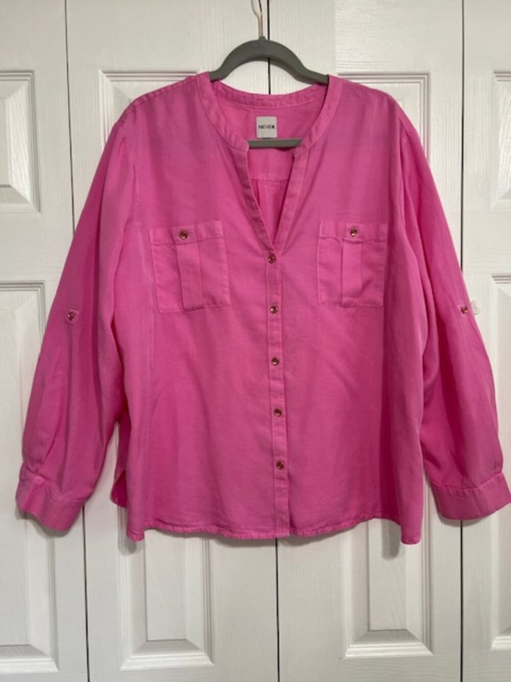 Blouse by NIC+ZOE, Pink, Size 2X